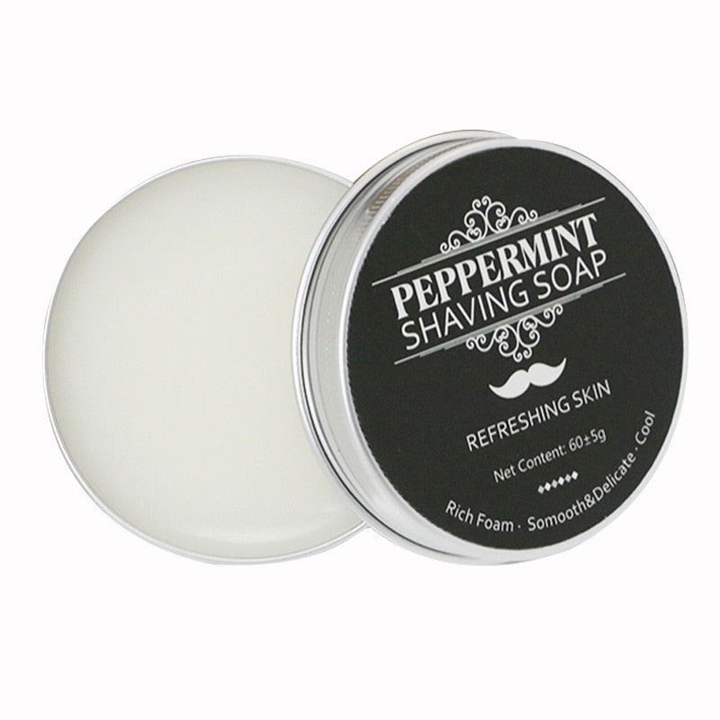 Peppermint Scented Men's Shaving Soap